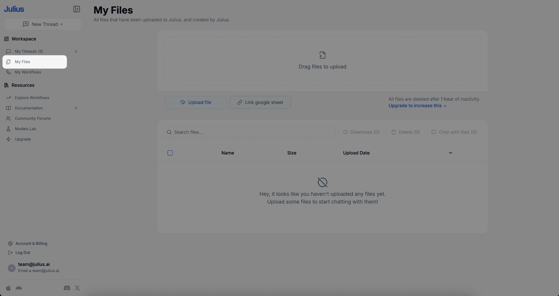 Linking a data source